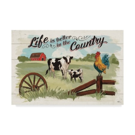 Janelle Penner 'Farm Life I On Wood' Canvas Art,30x47